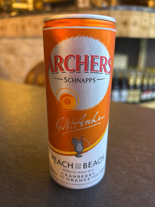 Archers Schnapps Peach on the Beach Cranberry Orange