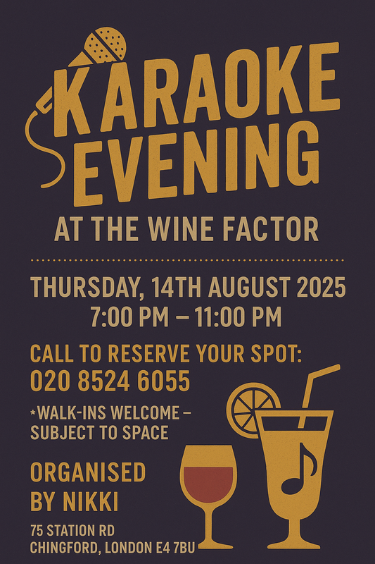 🎤 Karaoke Night at The Wine Factor! 🍷🎶