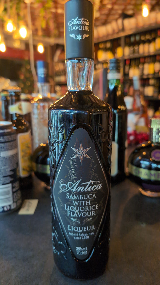 Antica sambuca with liqueurice flavour