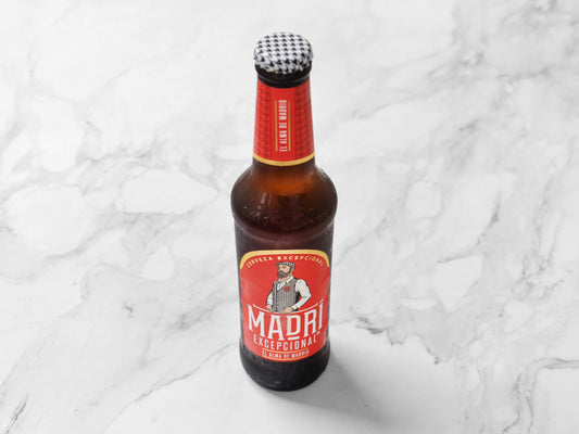 Madri Excepcional Premium Lager Beer Bottle